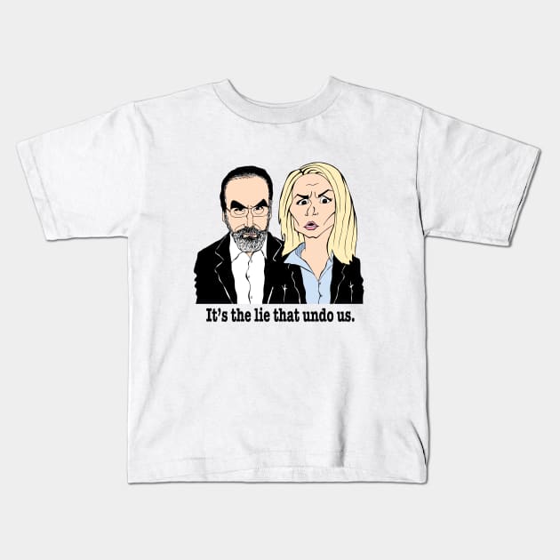 HOMELAND FAN ART!! Kids T-Shirt by cartoonistguy